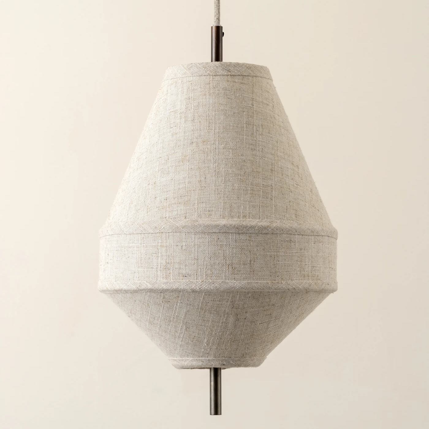 Zalen Layered Linen Pendant - Bronze Ceiling Light for Living & Dining T651
