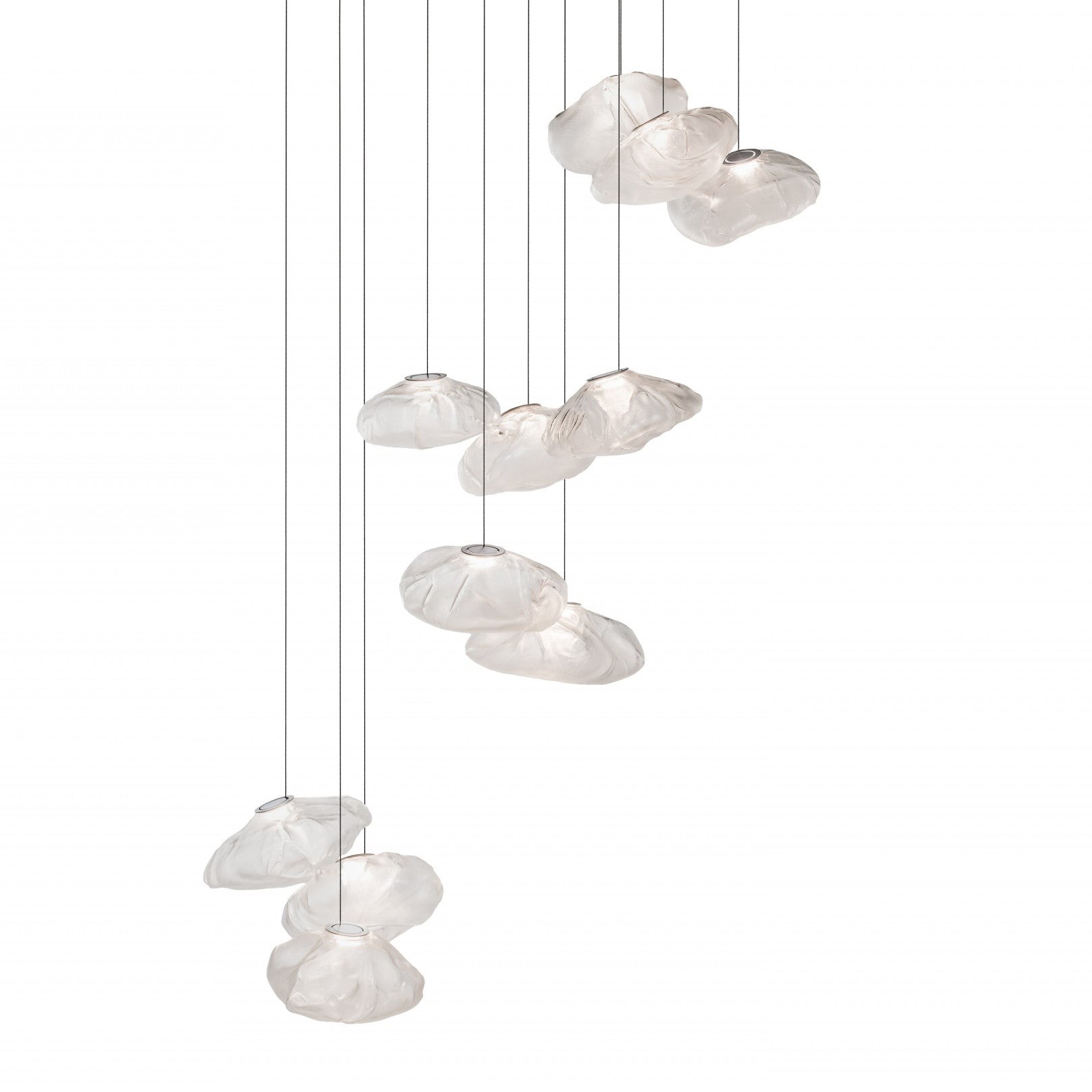 Multi-Head Irregular Glass Bubble Chandelier M180