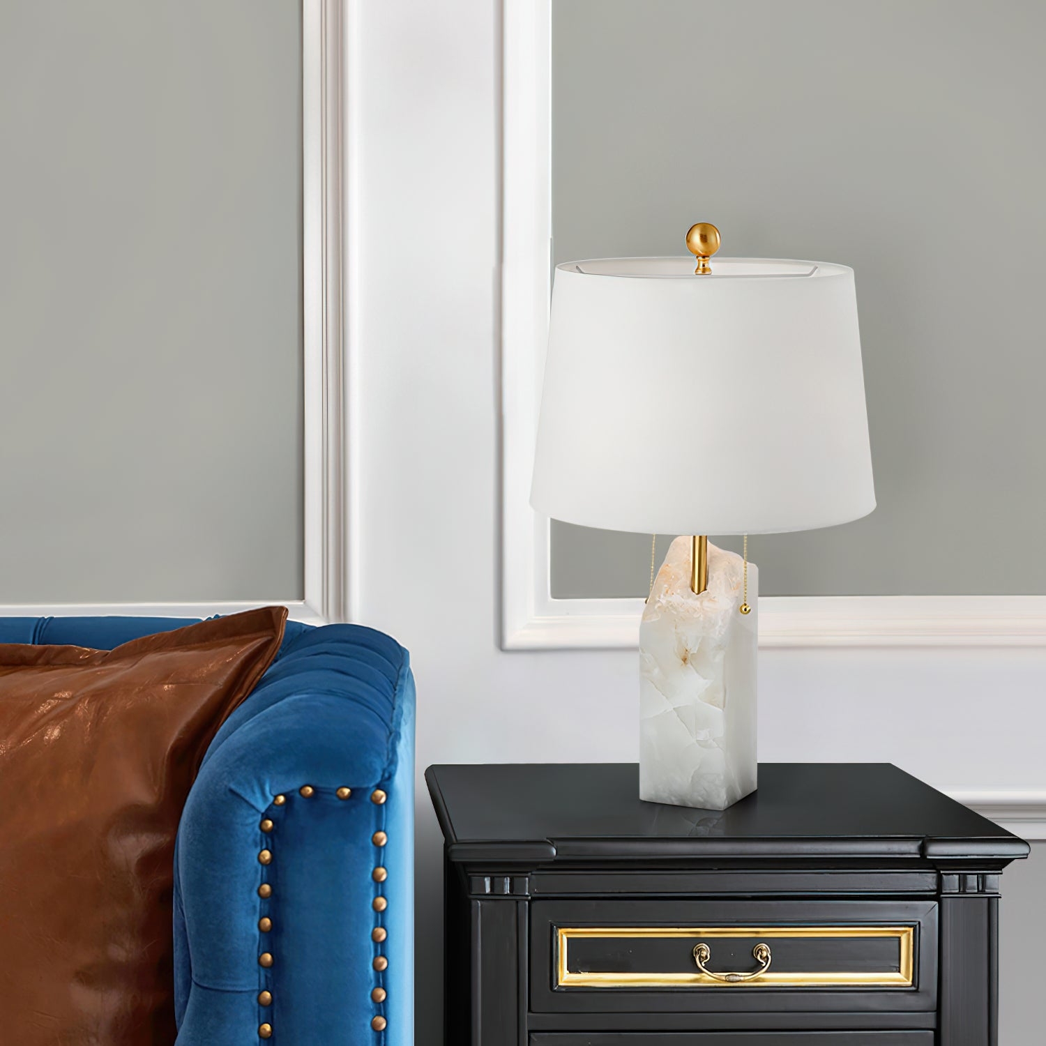 Raw Alabaster Table Lamp D502