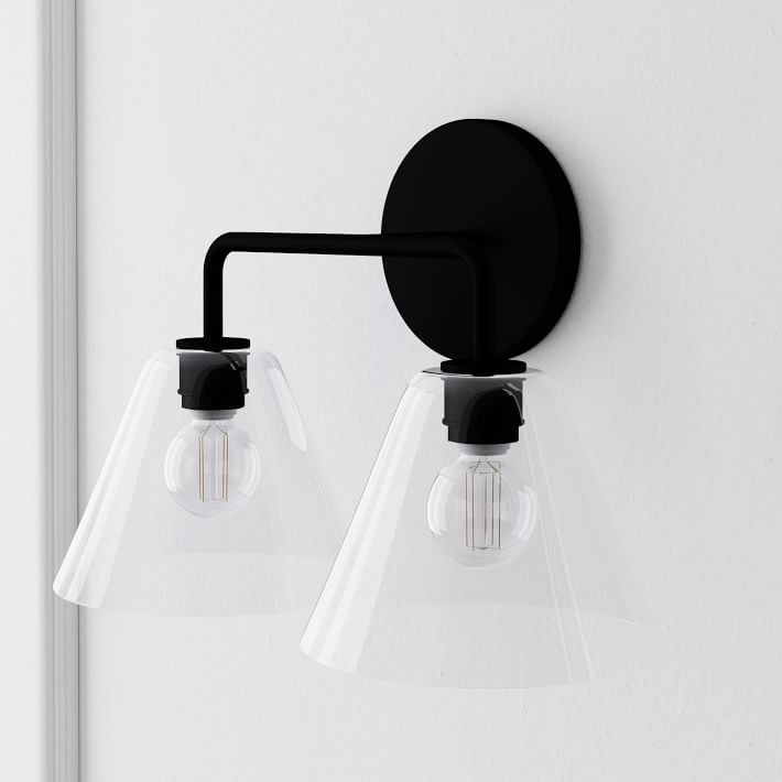 Conica Cone Wall Sconce - 1, 2, 3-Light Modern Glass Lighting T235