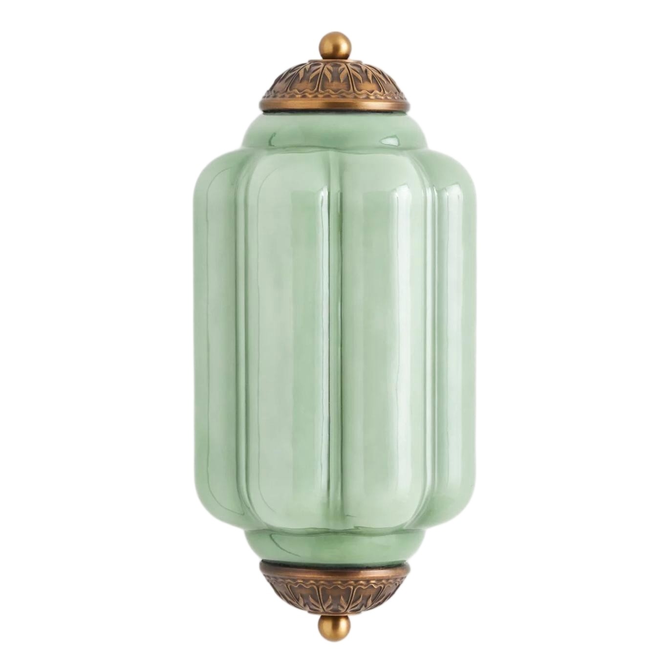 Eloise Long Pumpkin Retro Glass Recessed Wall Lamp G52