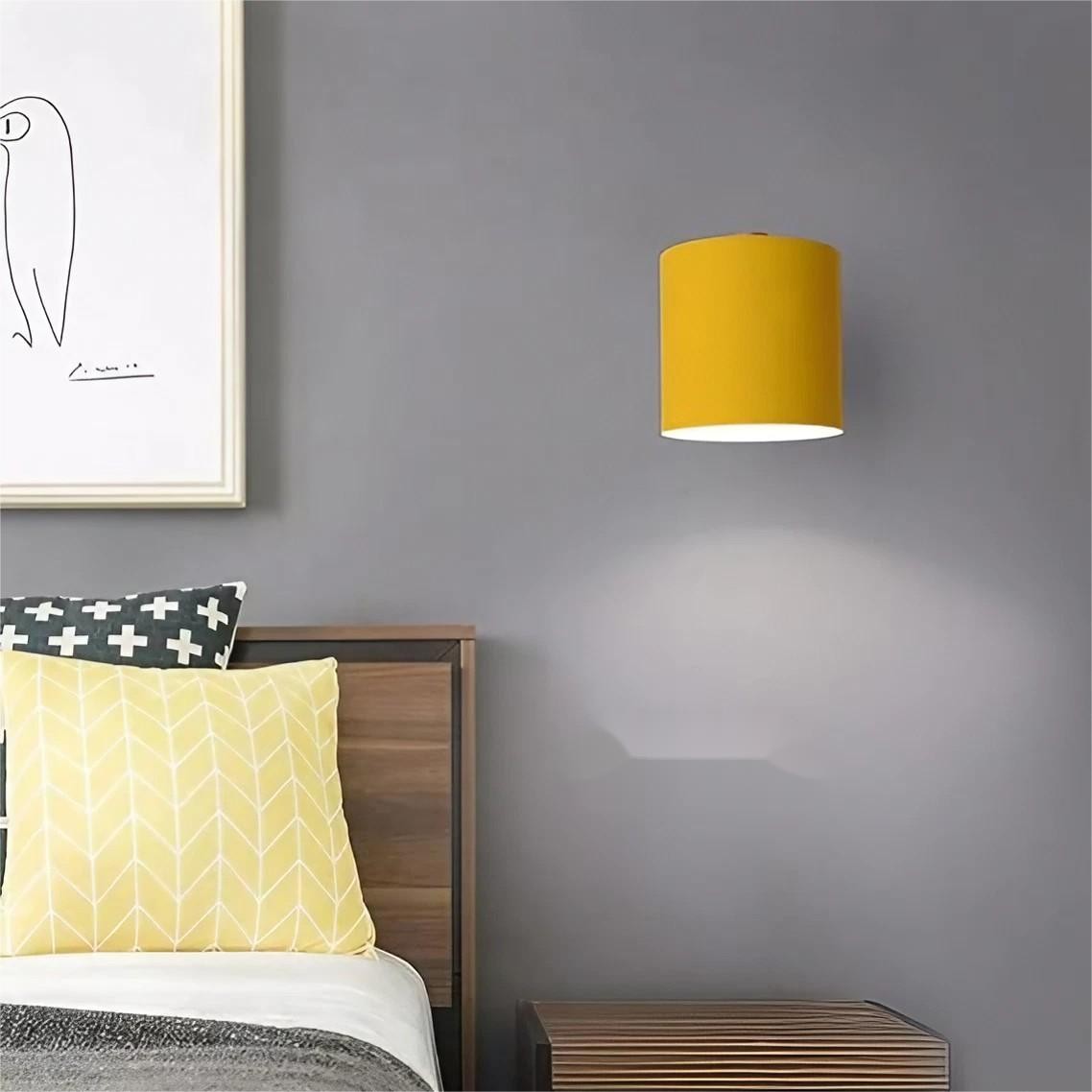 Nordic Macaron Cylinder Rotatable Wall Lamp S42