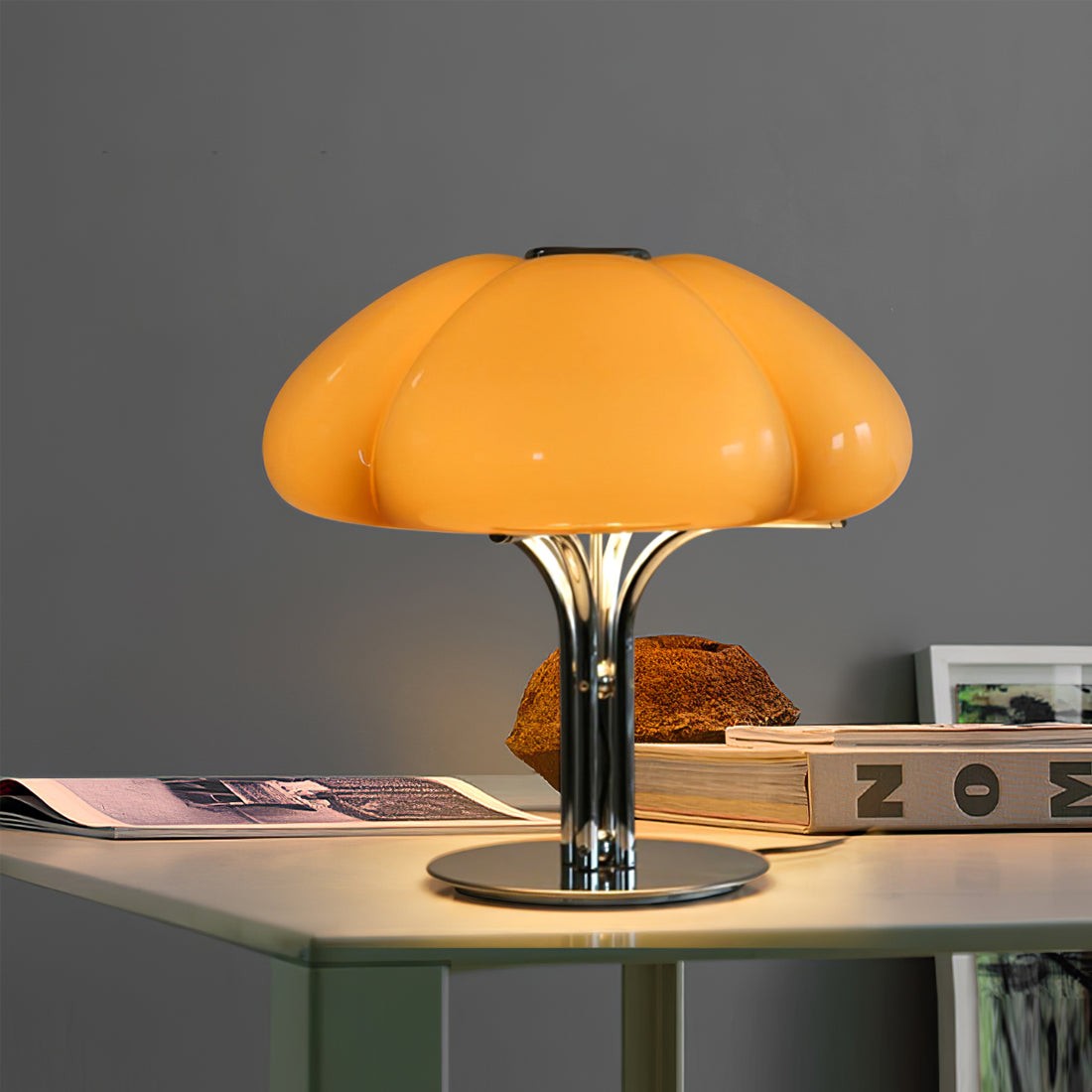 Creative Cluster Mushroom Shape Glass Table Lamp M117