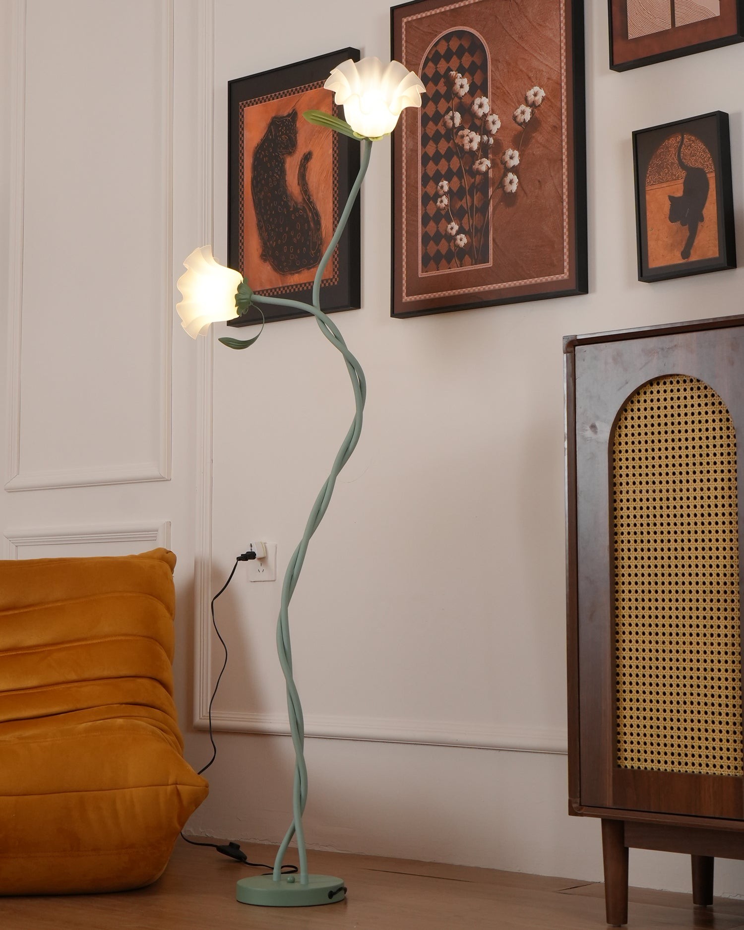 Creative Multi-Head Winding Flower Shape Floor Lamp M175