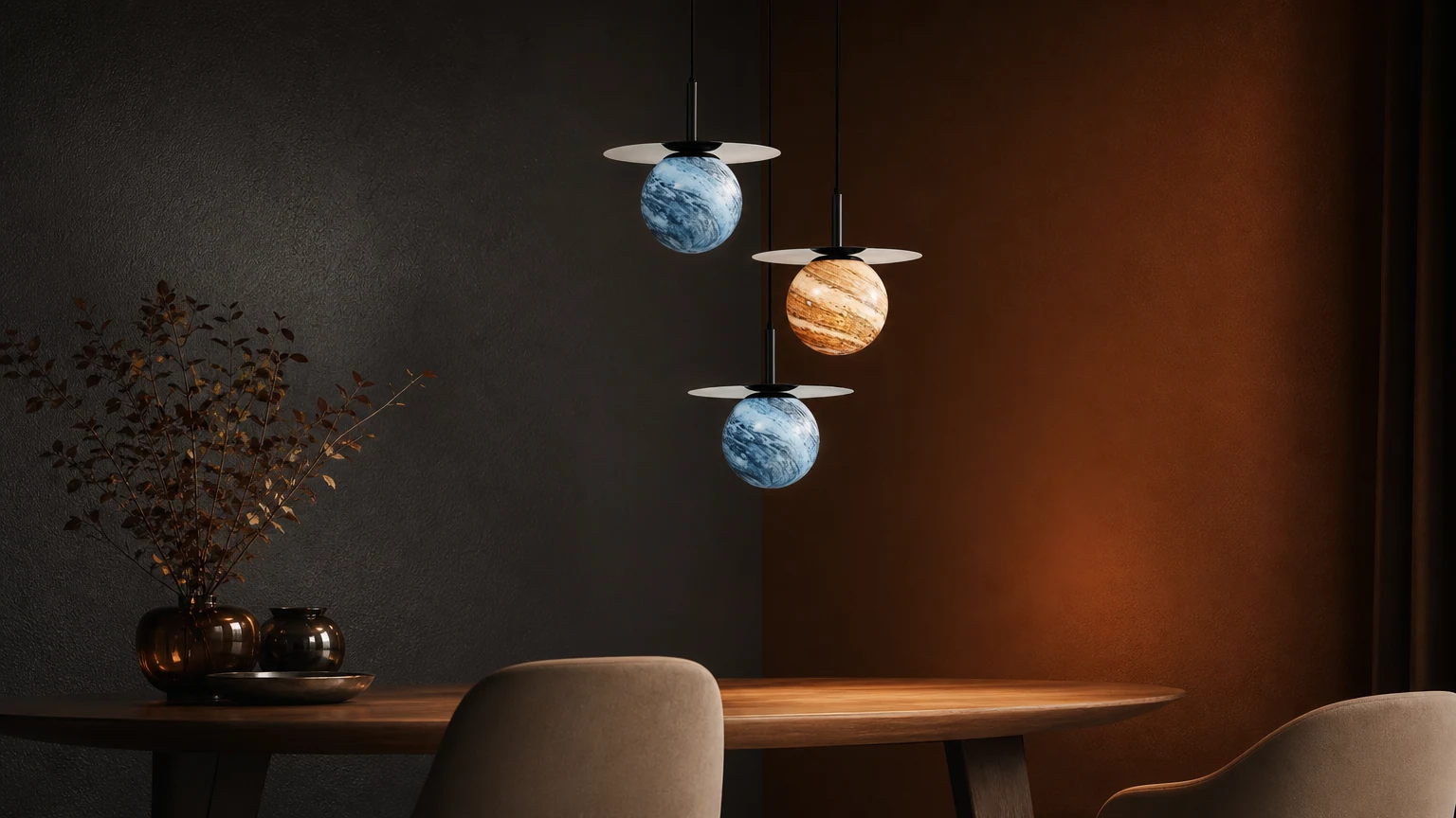 Lampa wisząca Planet w aranżacji pokoju