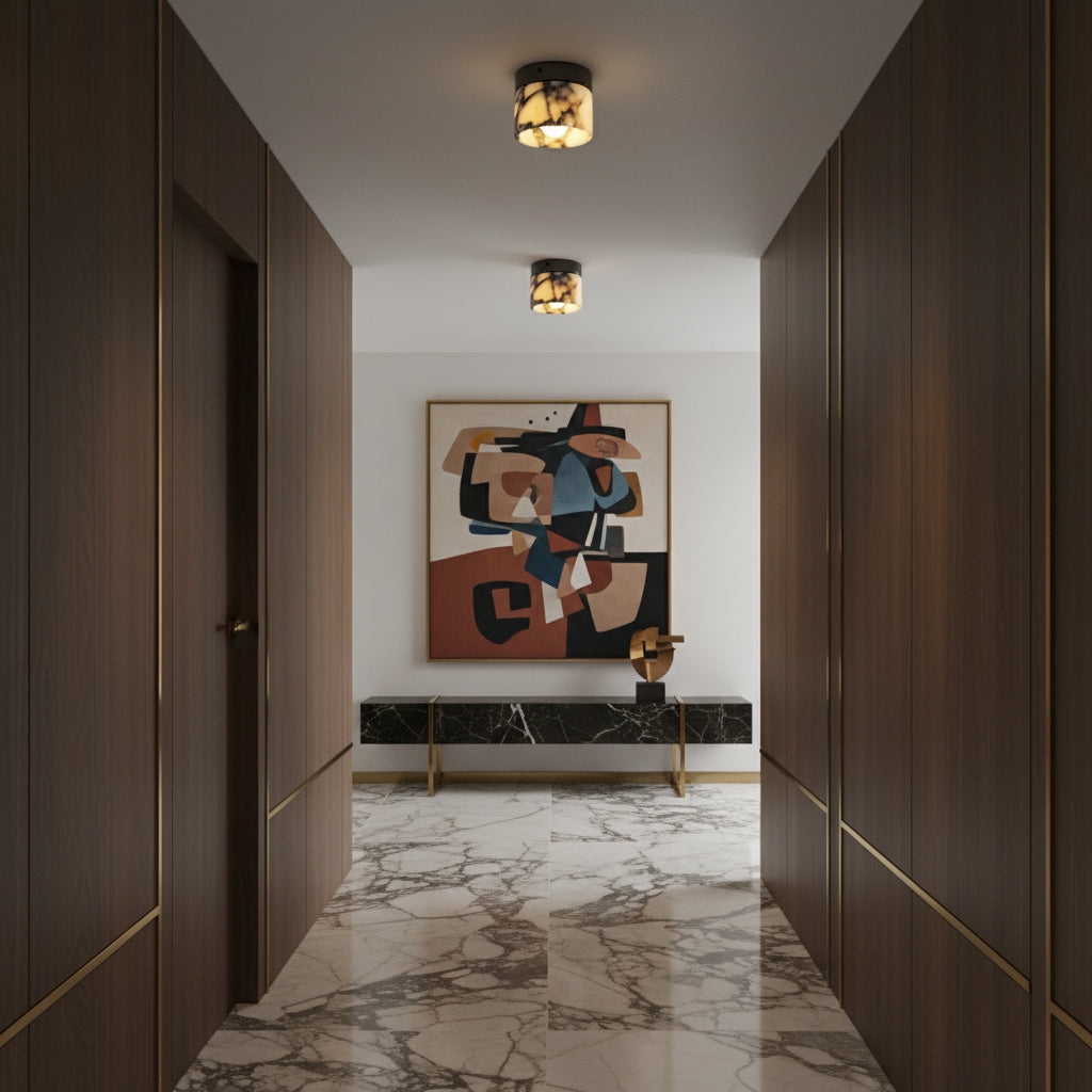 Marble Round Ceiling Lamp D627