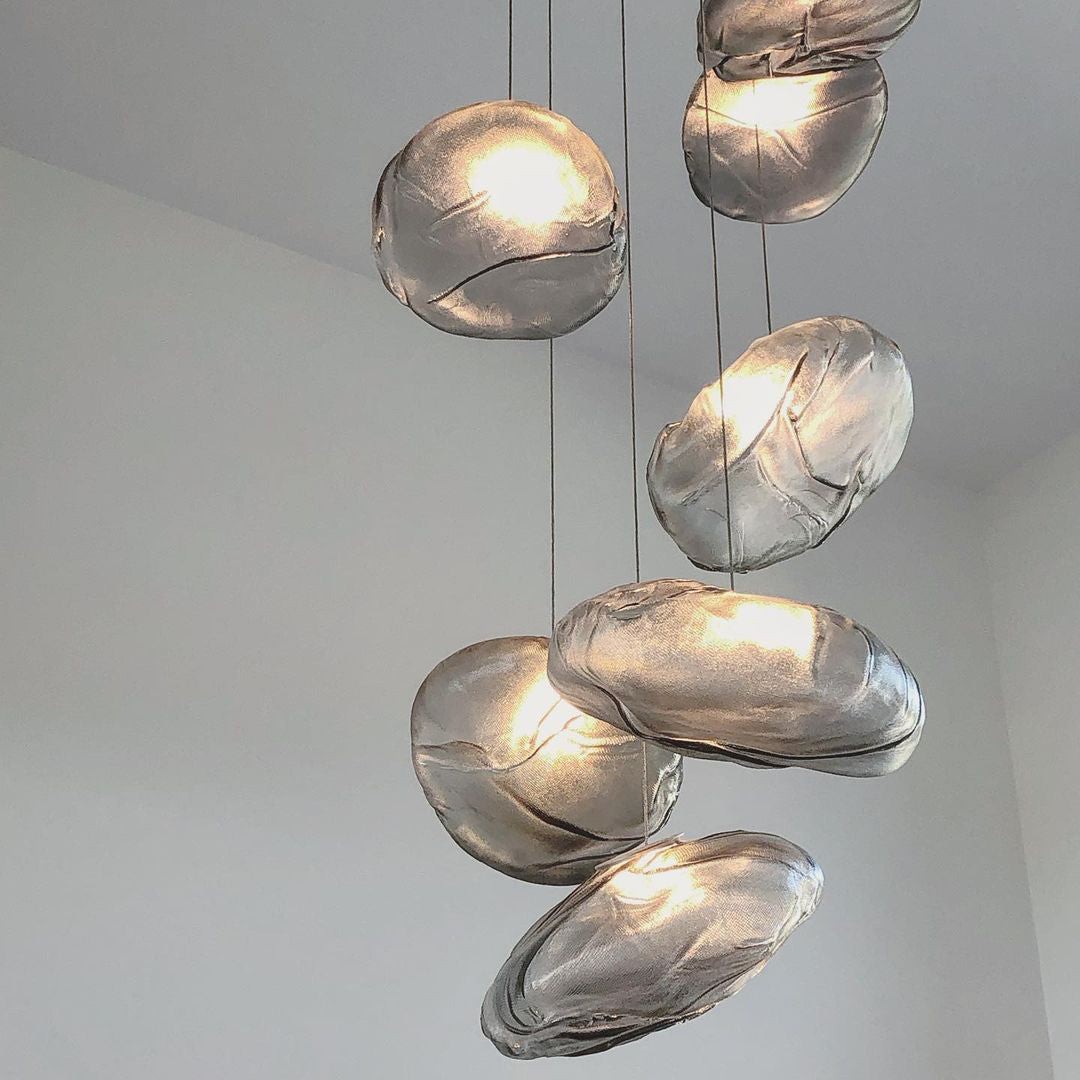 Multi-Head Irregular Glass Bubble Chandelier M180