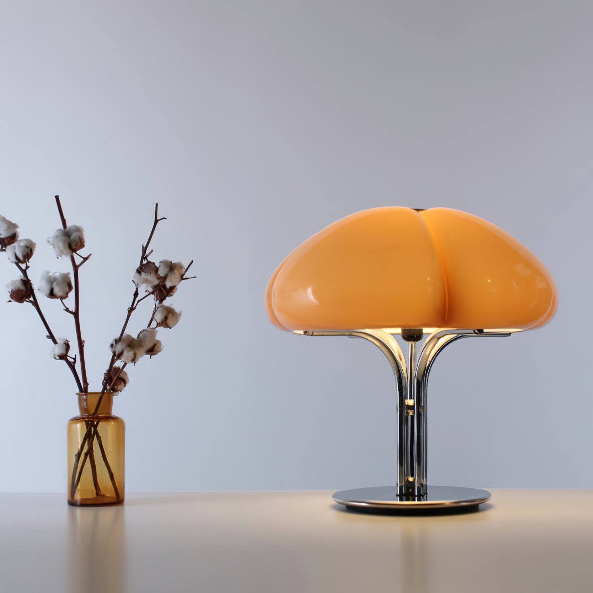 Creative Cluster Mushroom Shape Glass Table Lamp M117