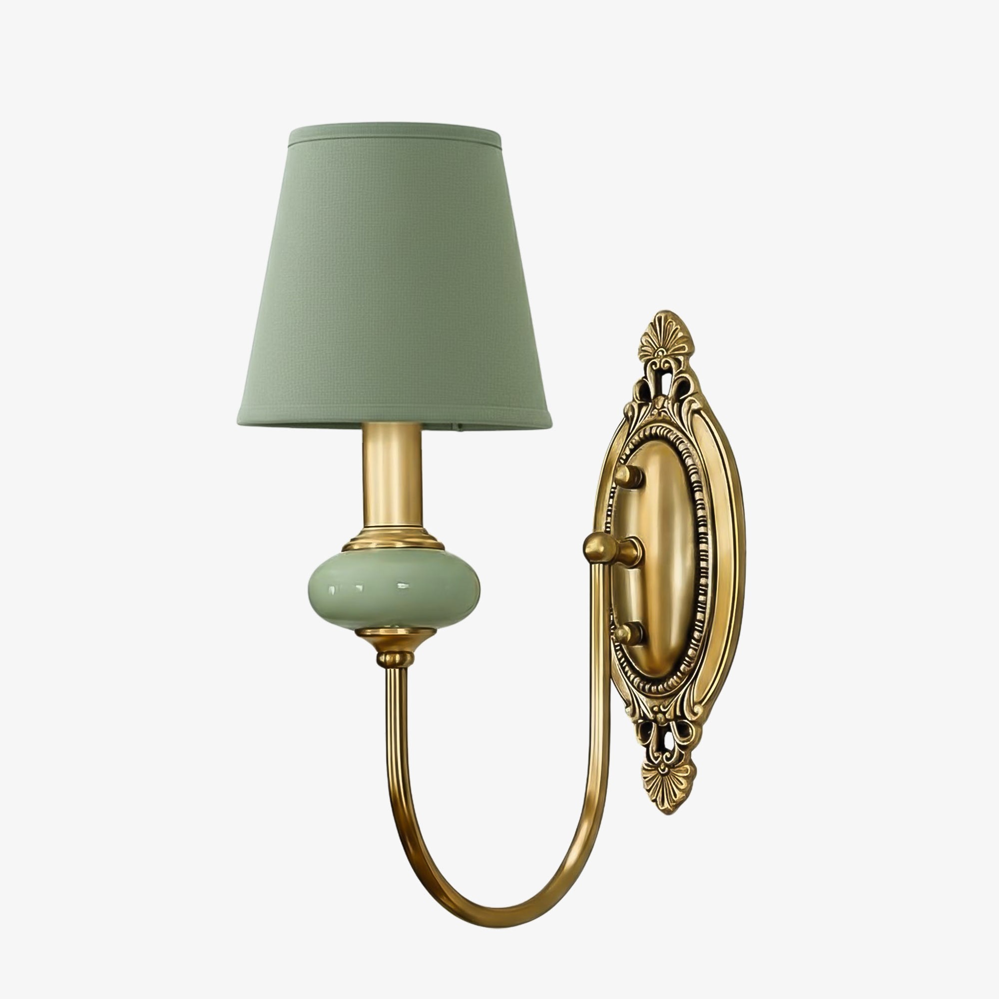 Elaris Elegant Fabric Copper Wall Sconce – Luxury European Style T447