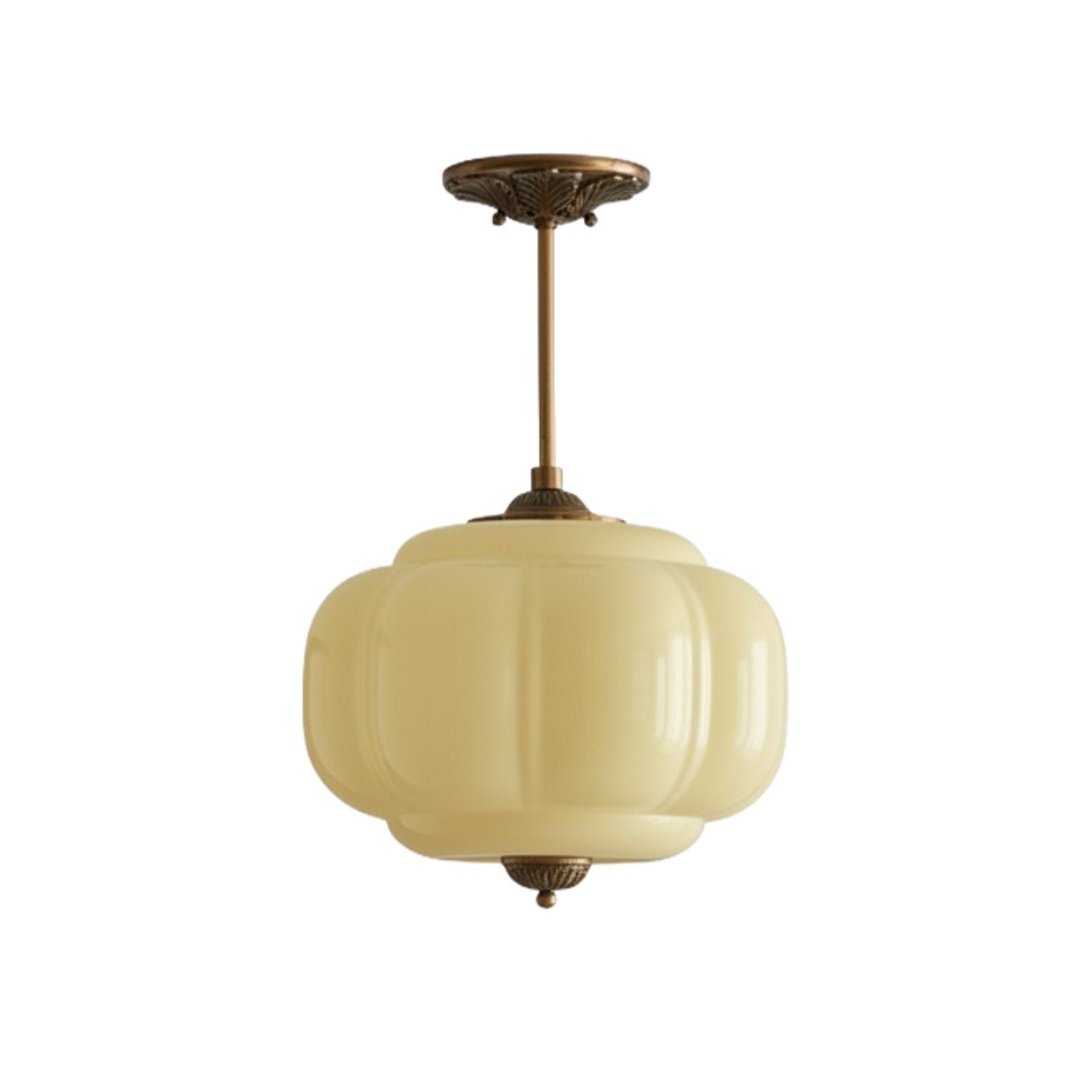 Eloise Vintage Glass Chandelier - Milk Glass Home Accent T289