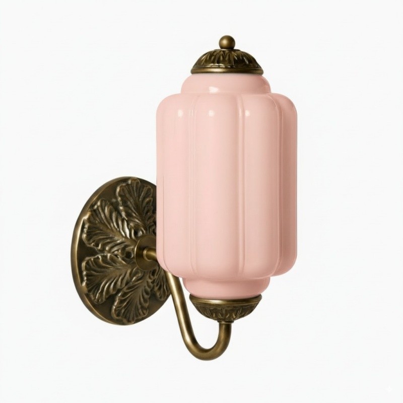 Eloise Vintage Sconce With Milk Glass Shade For Bedroom Or Hallway S194