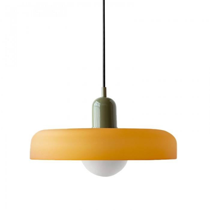 Morandi Glass Disc Orb Pendant Lamp S85