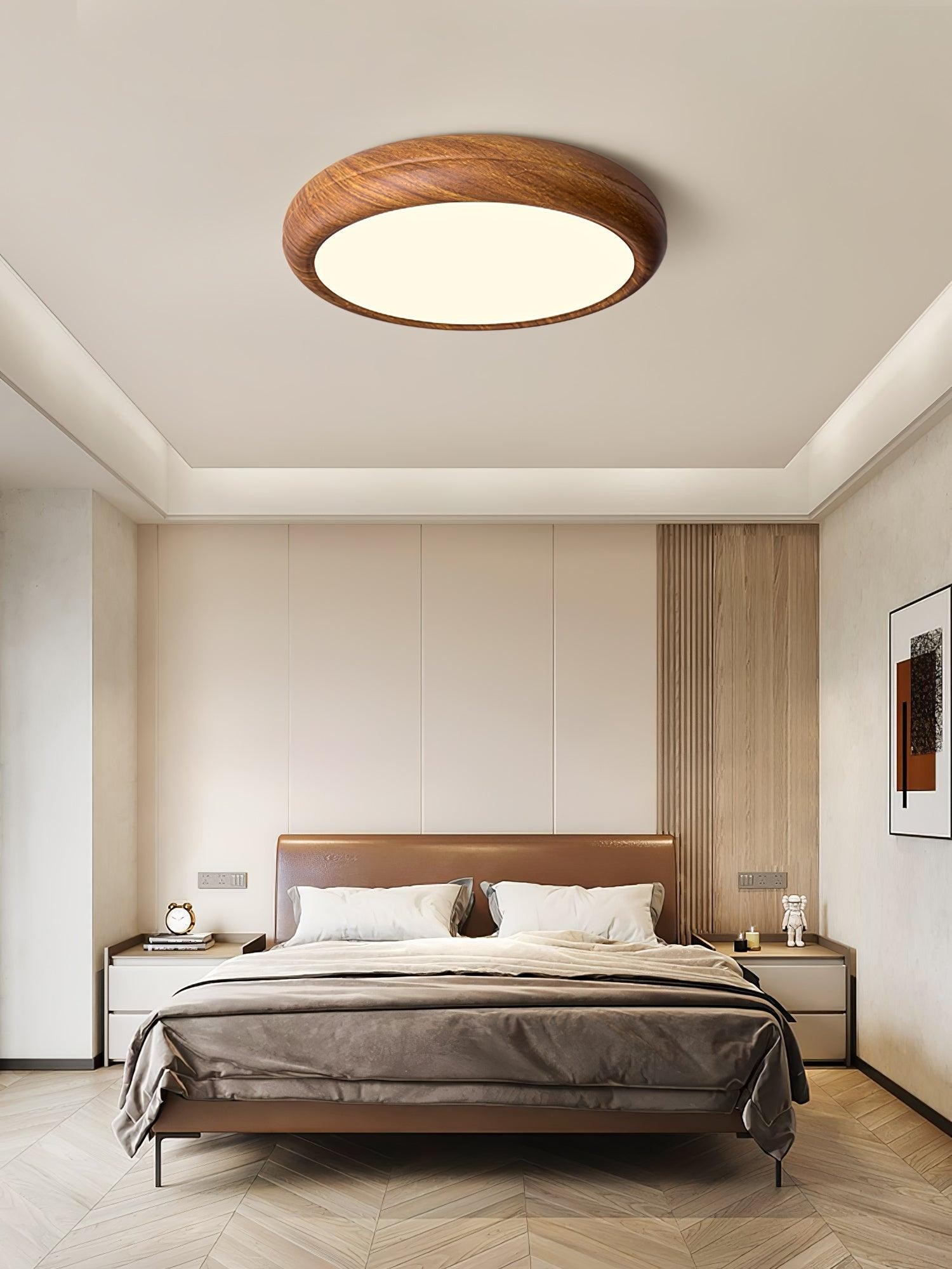 Wood Grain Round Ceiling Lamp M297