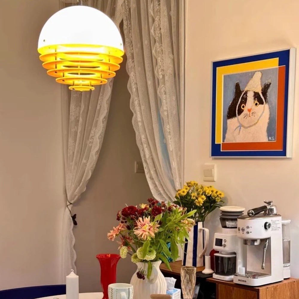 Bauhaus Sunset Ambient Pendant Lamp - Glass Acrylic Pendant Lamp S192