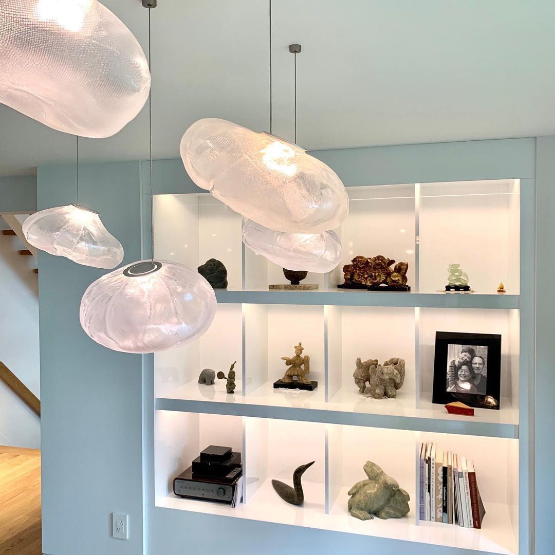 Multi-Head Irregular Glass Bubble Chandelier M180