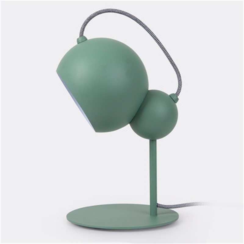 Nebelgrüne Kugel-Tischlampe