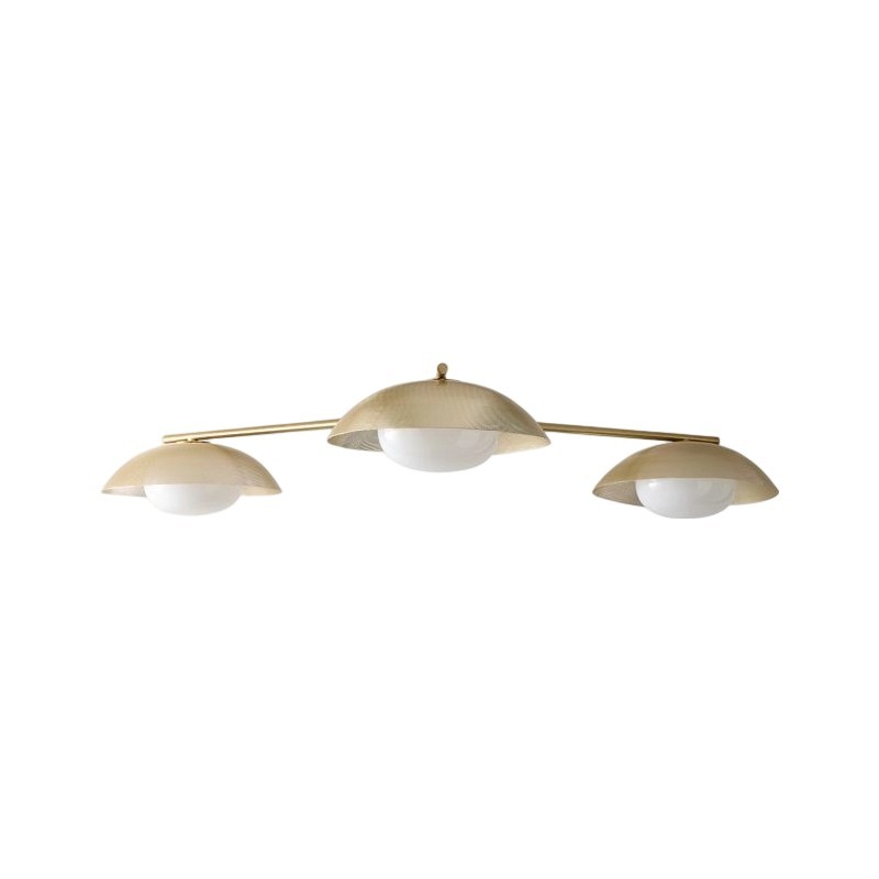 Elorina 3-Light Flush Mount Glass/Metal Ceiling Light - A Stylish Fixture for Modern Spaces T004