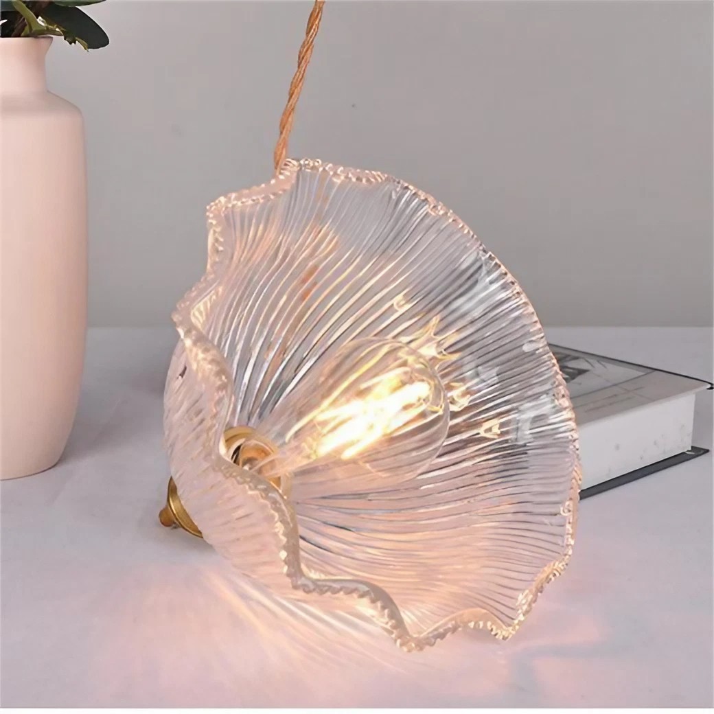 Nordic Retro Flower Glass Pendant Lamp S44