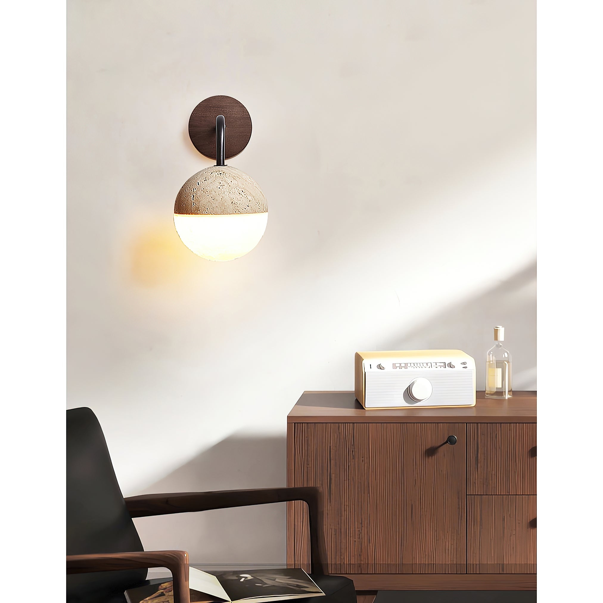 Tia Travertine Wall Lamp D662