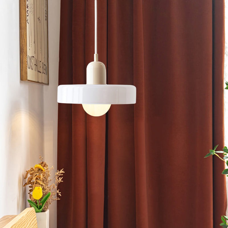 Morandi Glass Disc Orb Pendant Lamp S85