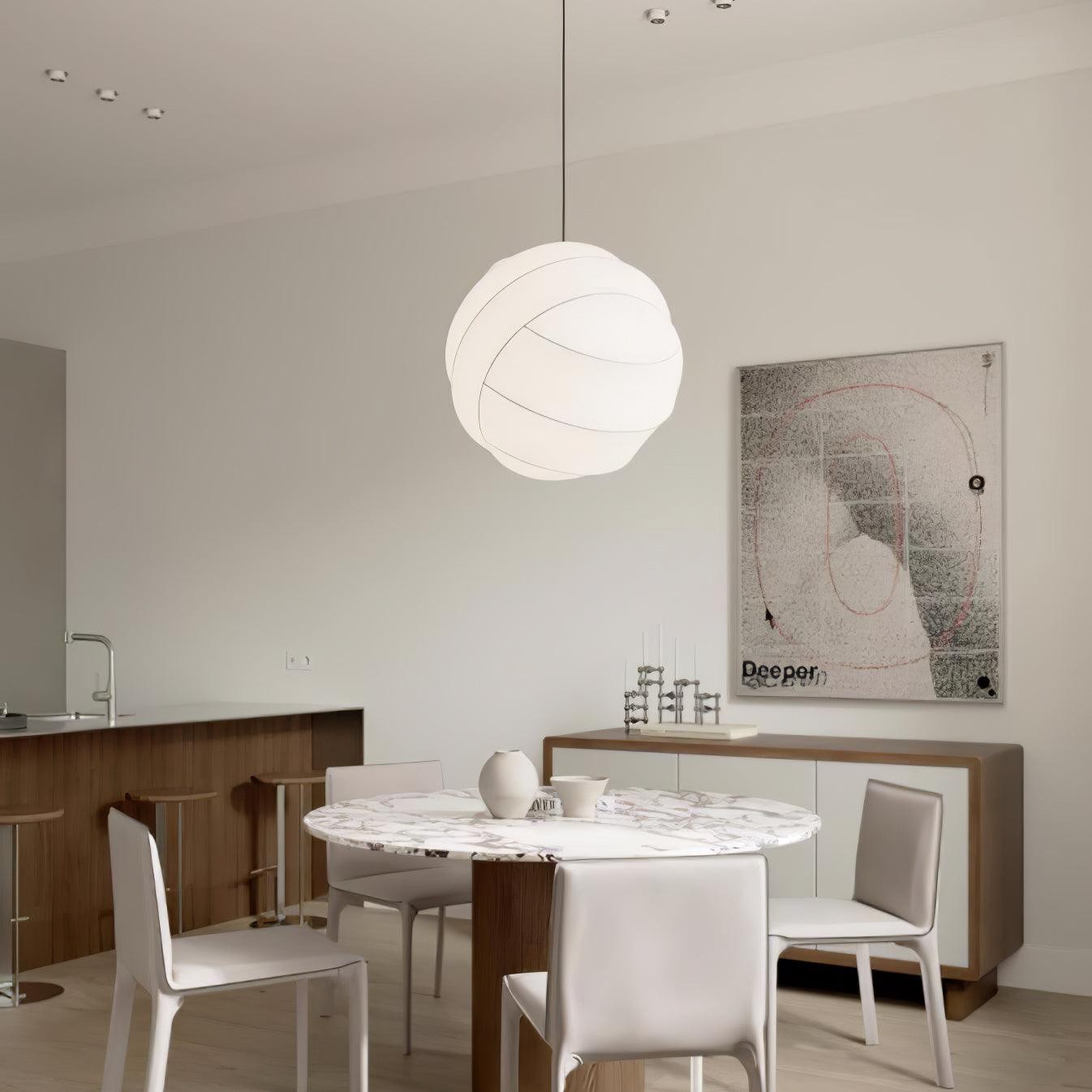 Wabi-Sabi Style Fiber Cocoon Pendant Lamp M505