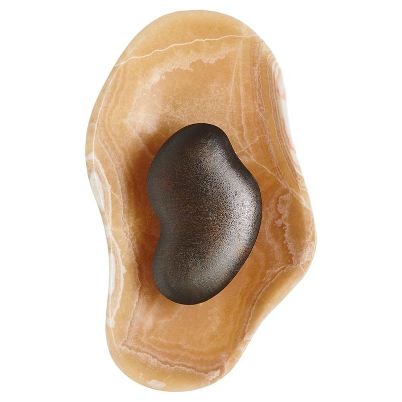 Oyster Hammered Onyx Sconce D725