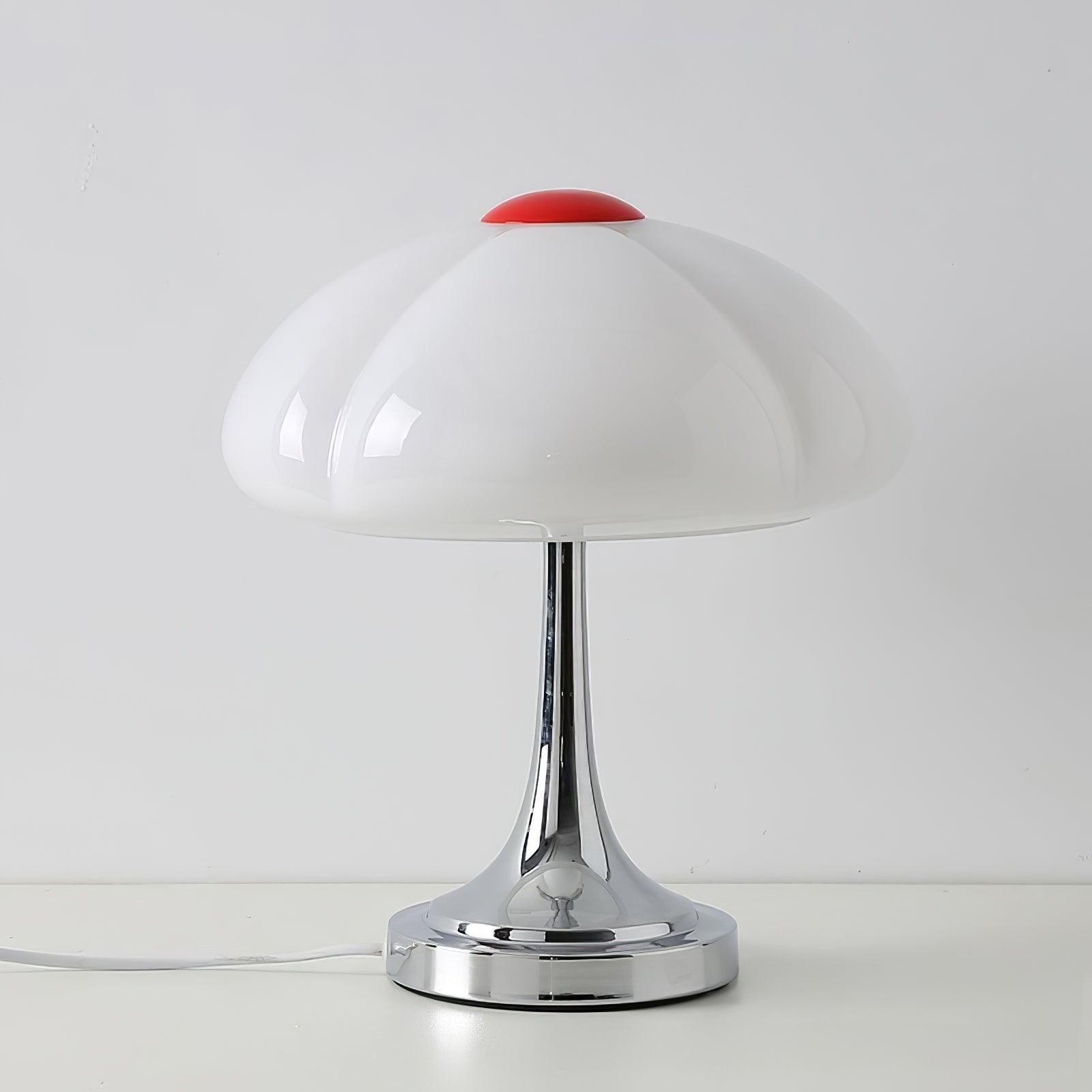 Cream Style Glass Mushroom Table Lamp M321