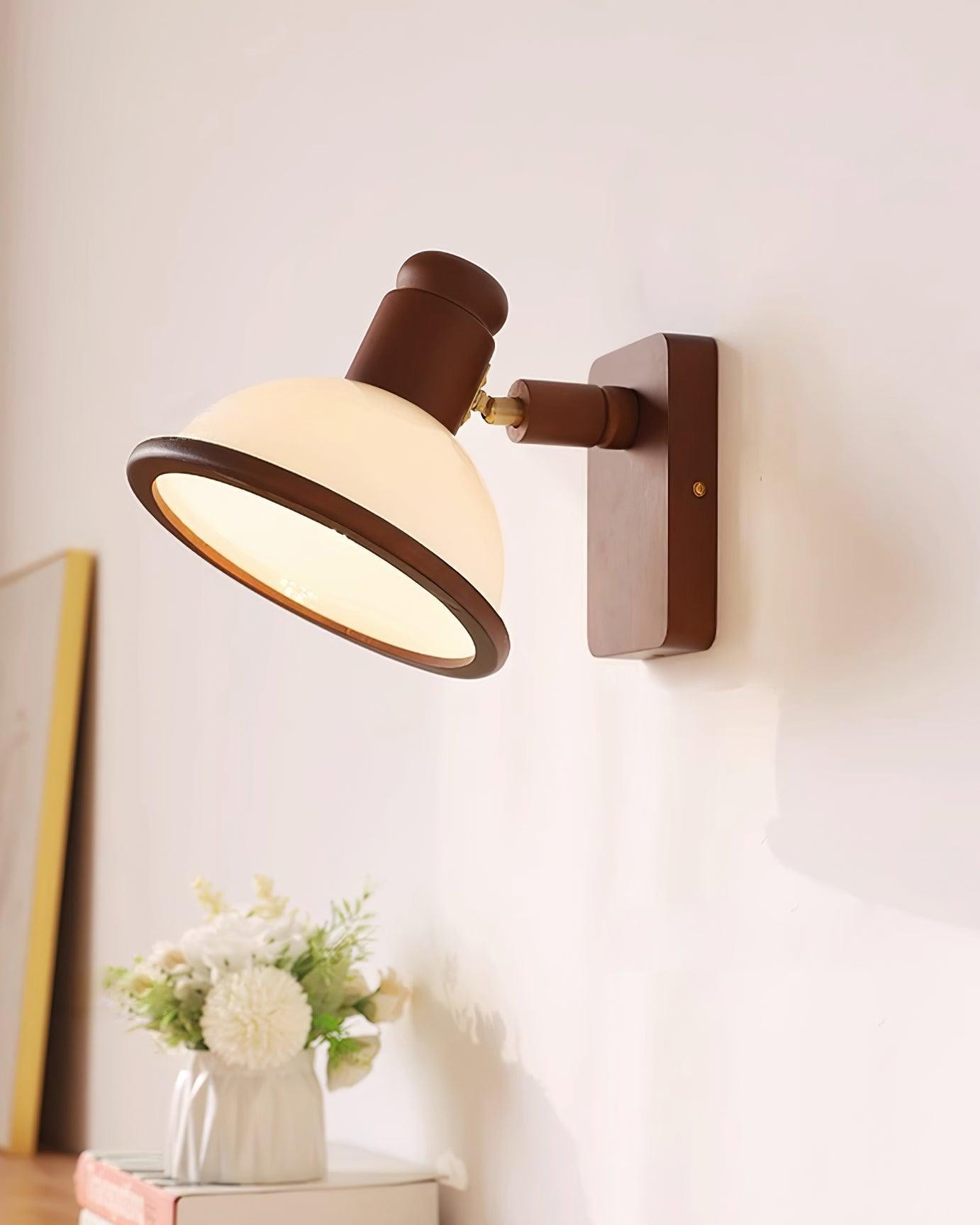 Modern Wooden Adjustable Bedside Reading Wall Lamp M376