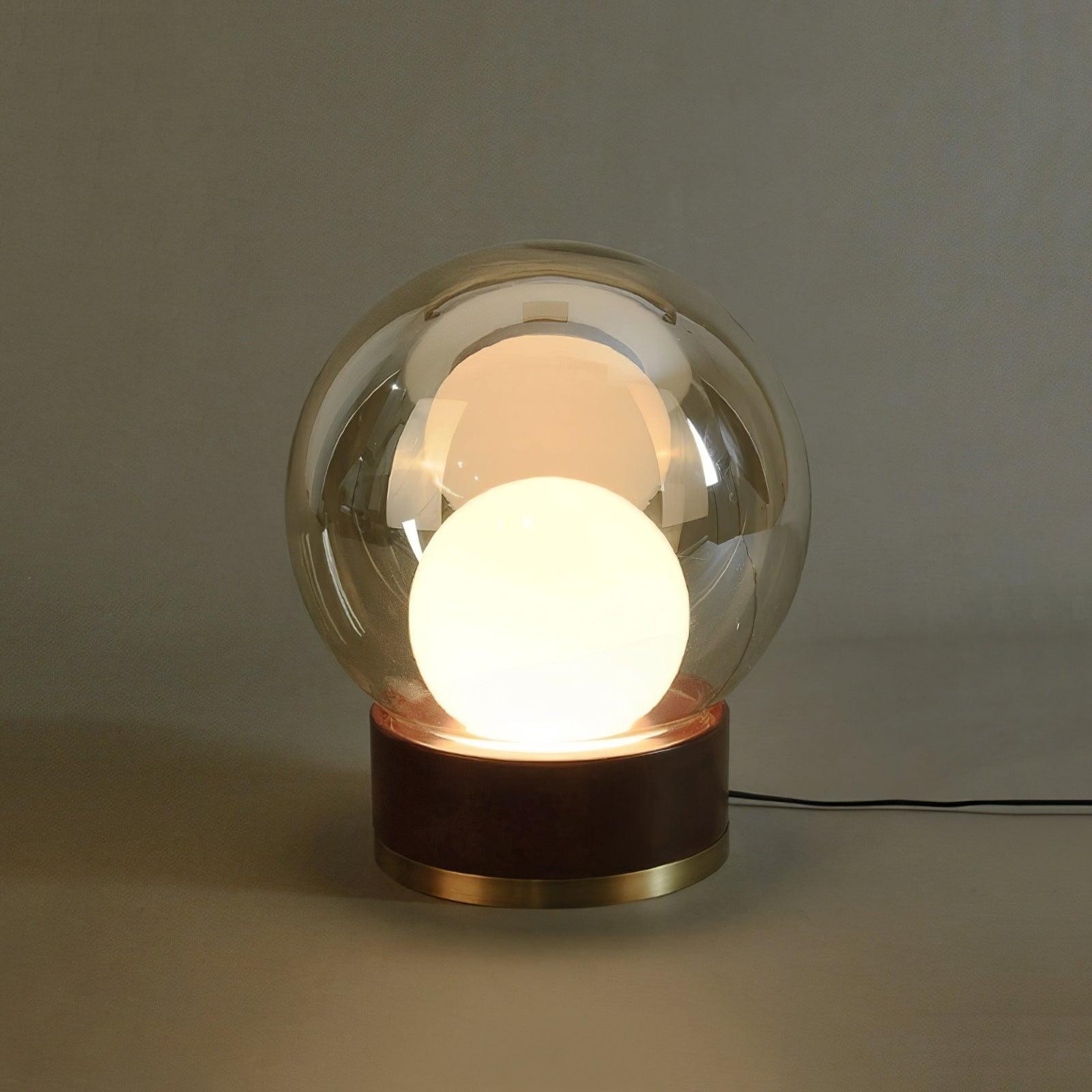 Simple Creative Wood Orb Table Lamp M527