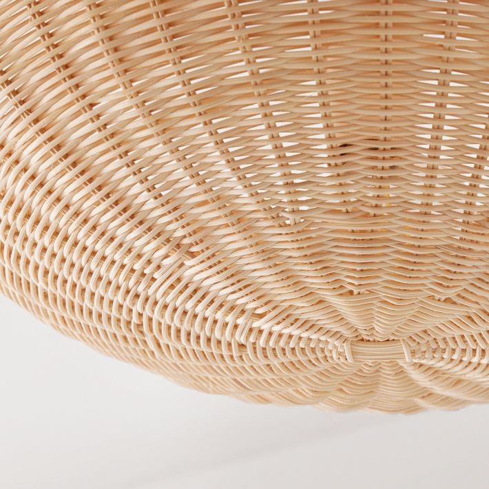 Olvara Rattan Bubble Flush Mount - Chic Ceiling Lamp for Home T205