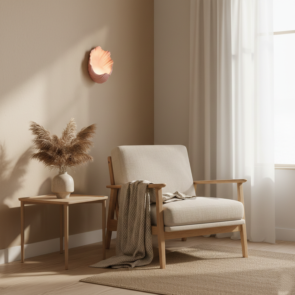 Selka Scallop Nordic Resin Wall Lamp D968