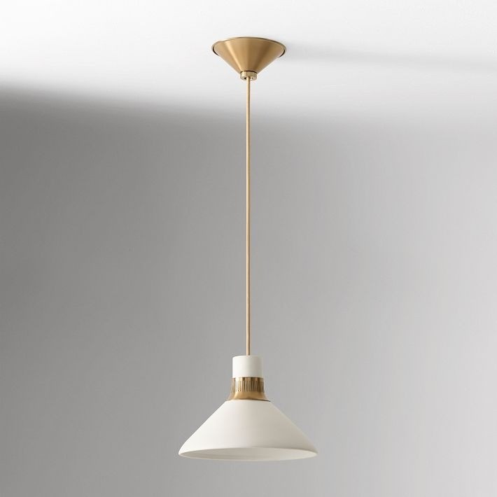 Calvor Elegant Bronze Finish Pendant Light – Adjustable Porcelain Light for Modern Homes T127