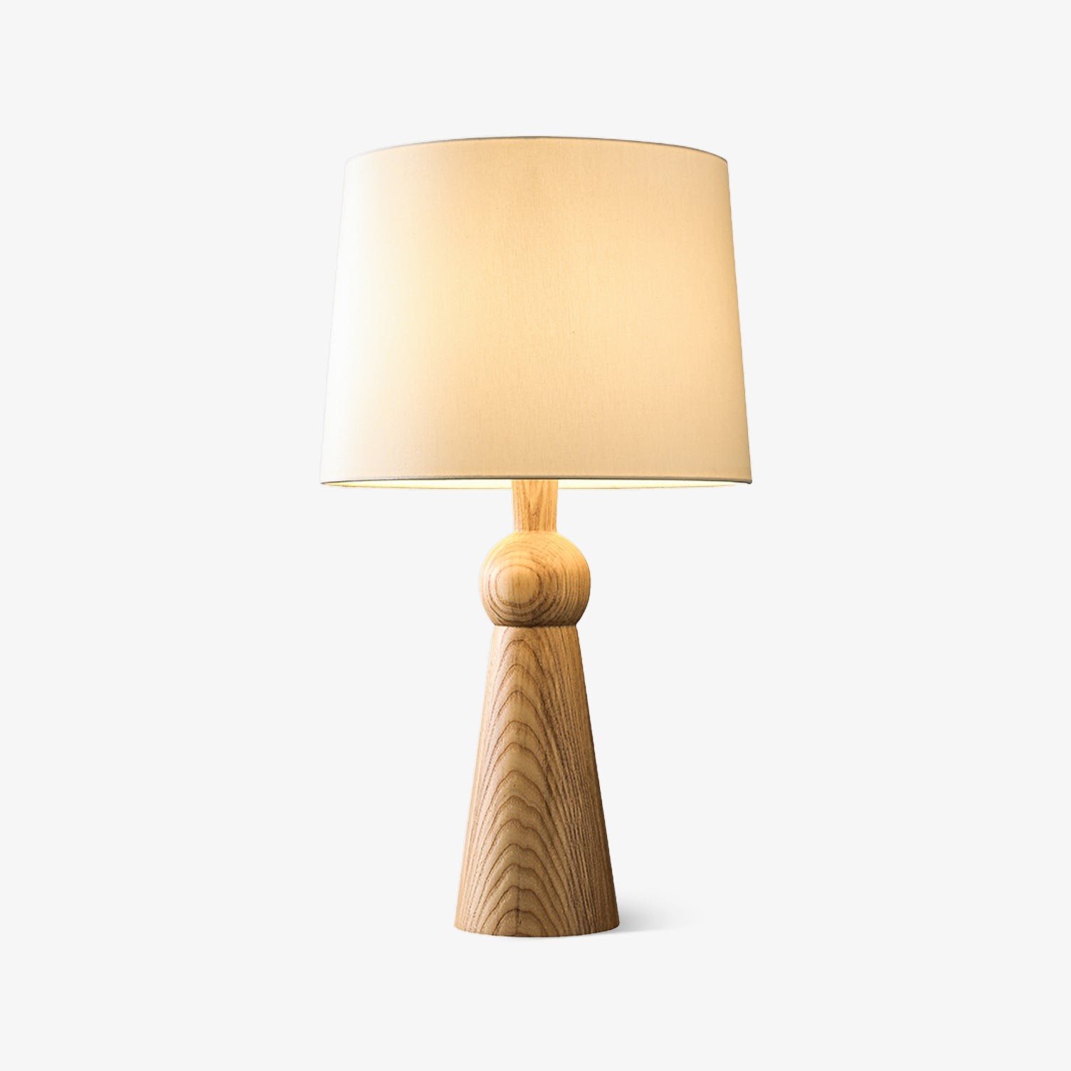 Nordic Retro Solid Wood Fabric Table Lamp M87