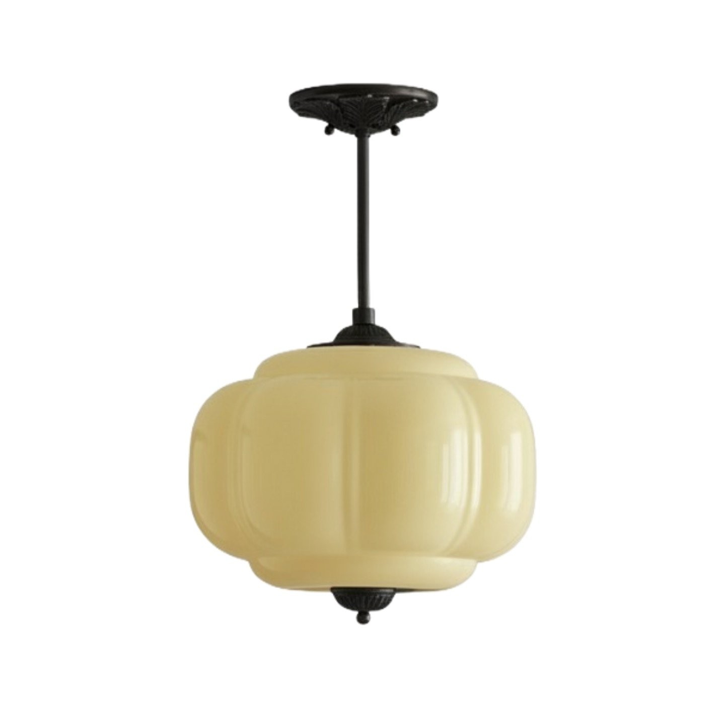Eloise Vintage Glass Chandelier - Milk Glass Home Accent T289