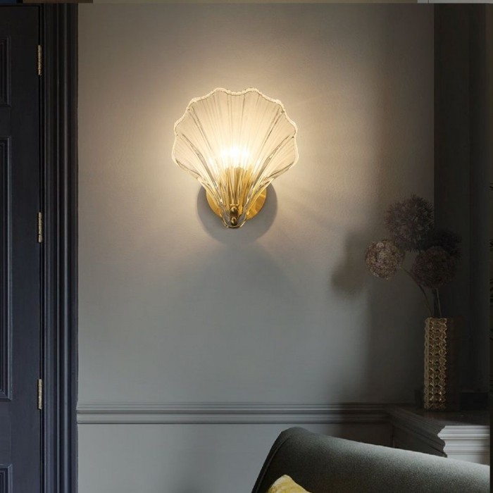 Modern Glass Design Shell Wall Lamp S139