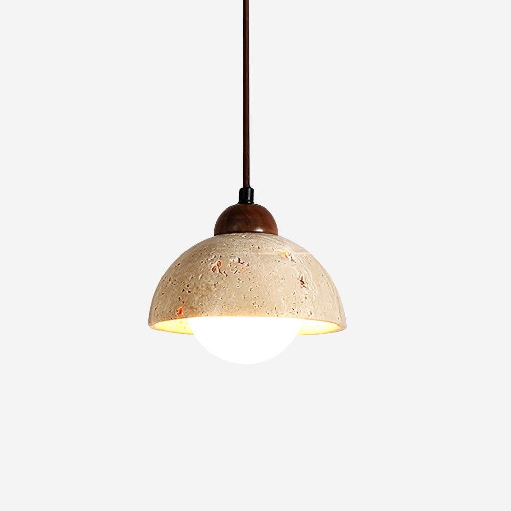 Yellow Travertine Wabi-Sabi Style Pendant Lamp M200