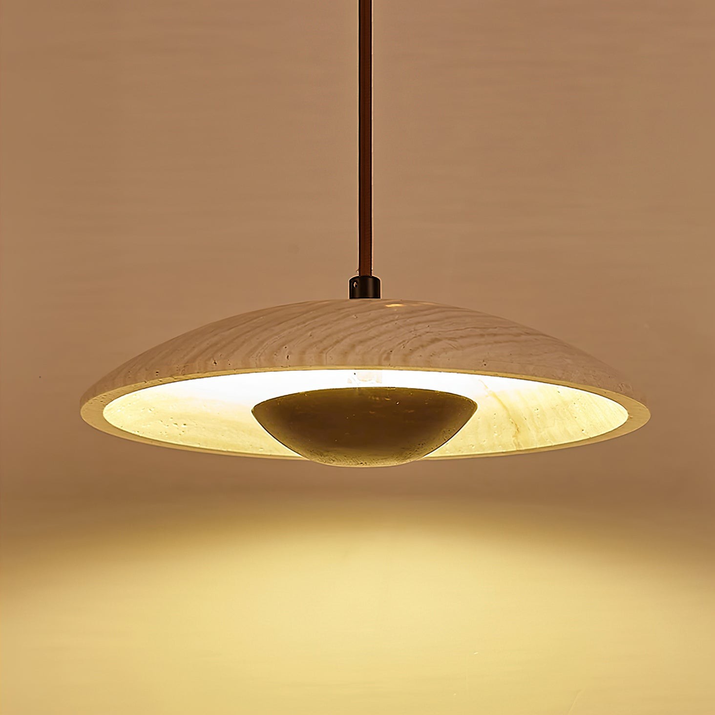 Cream Style Wood Pendant Lamp M422