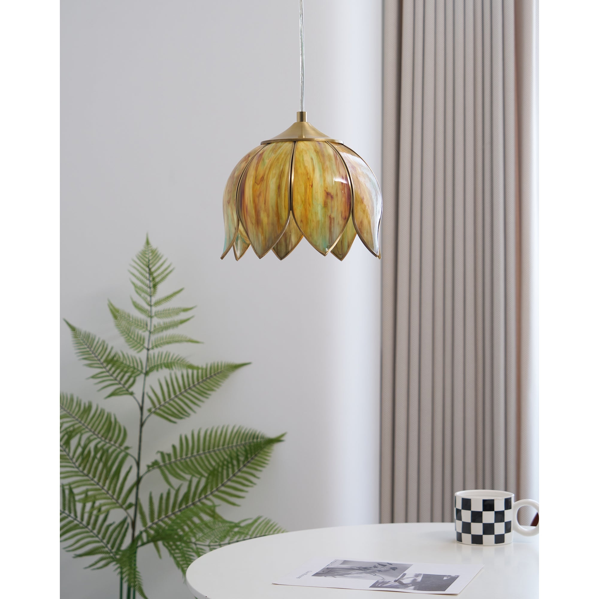 Retro Lotus Pendant Lamp D582