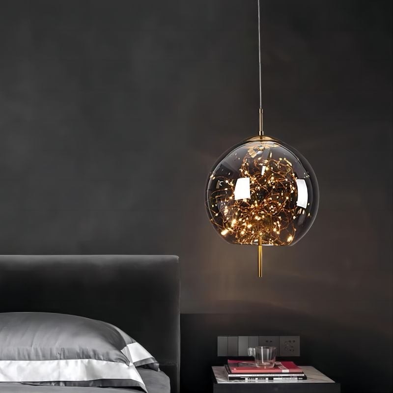 Scandinavian Cylinder Oval Glass Pendant Light M163
