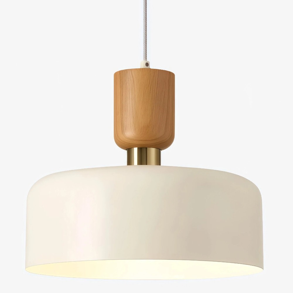 Orbulis Natural Wood Grain Circular Pendant - Modern Minimalist Light for Islands and Foyers T594