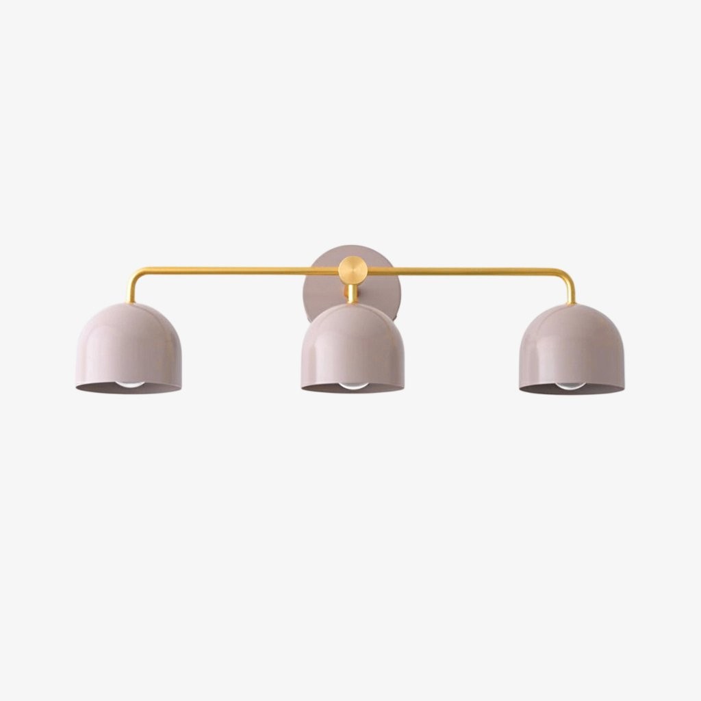 Metio Dome Farmhouse Vanity Wall Light Colorful Metal Sconce T450