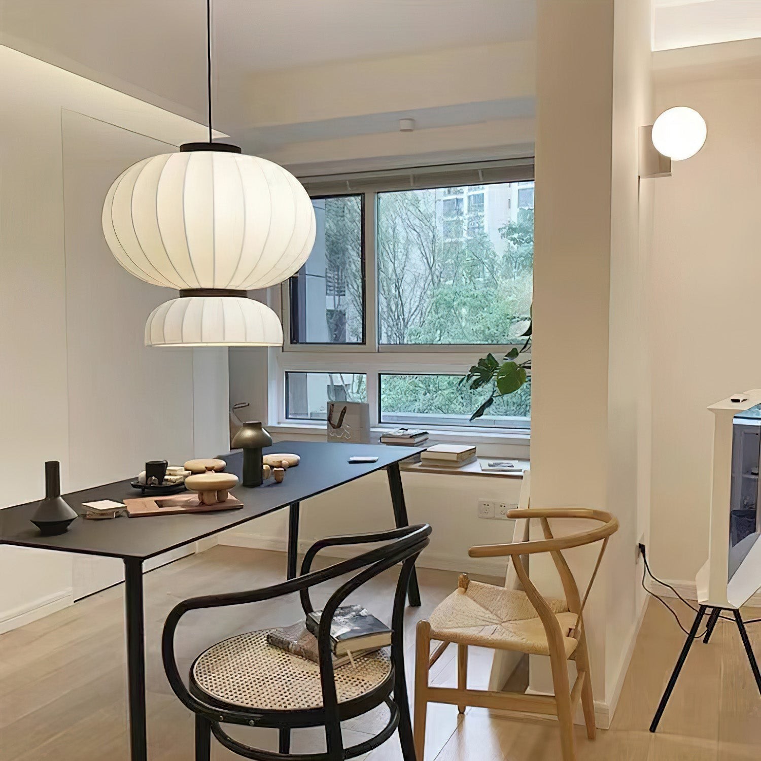 Mulberry Silk Lantern Pendant Light M536
