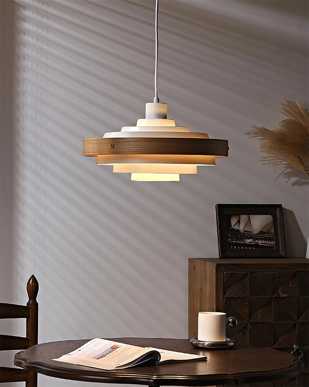 Layervelle Nordic Multi-Tiered Drum Shade Pendant Light M280