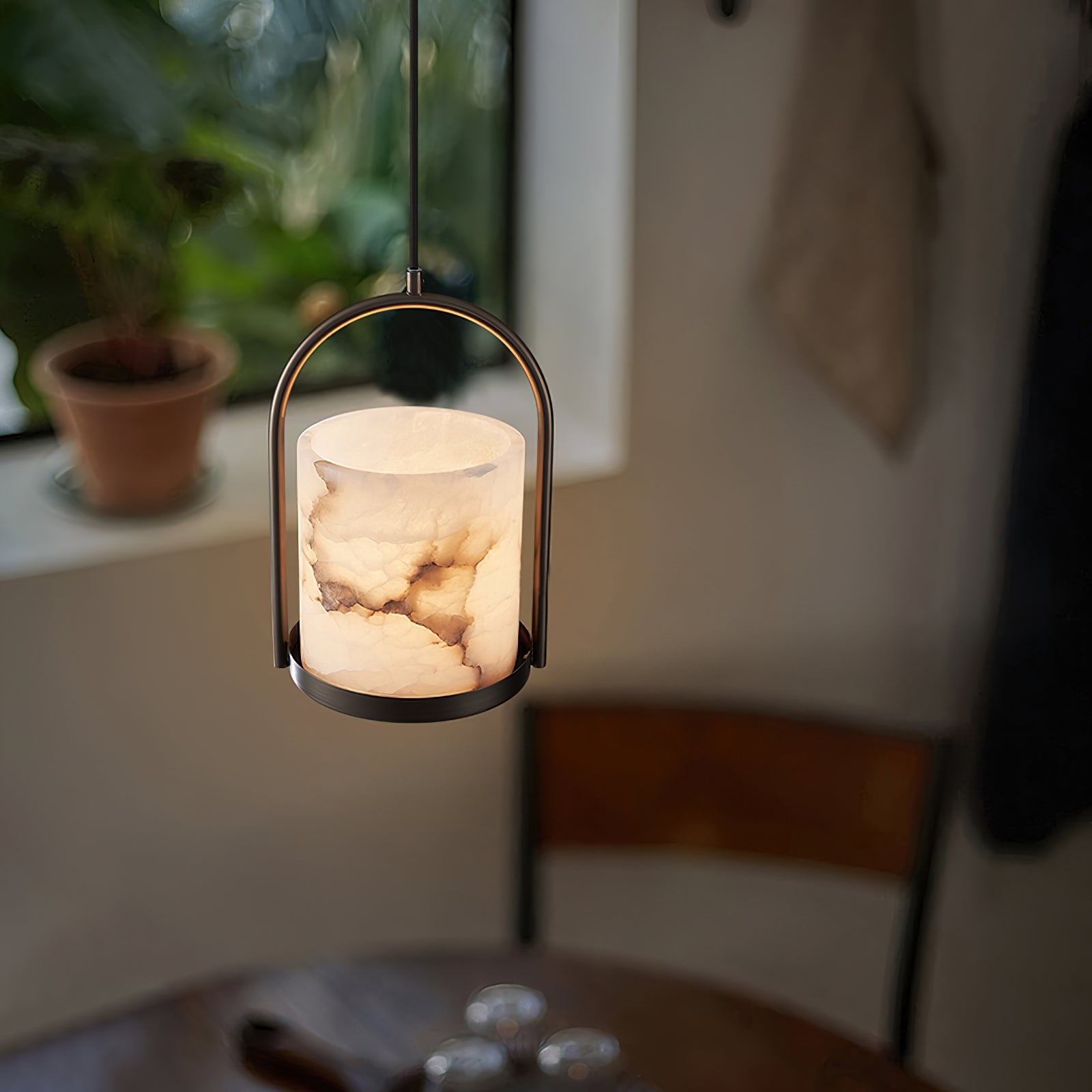Cortland Alabaster Pendant Light D434