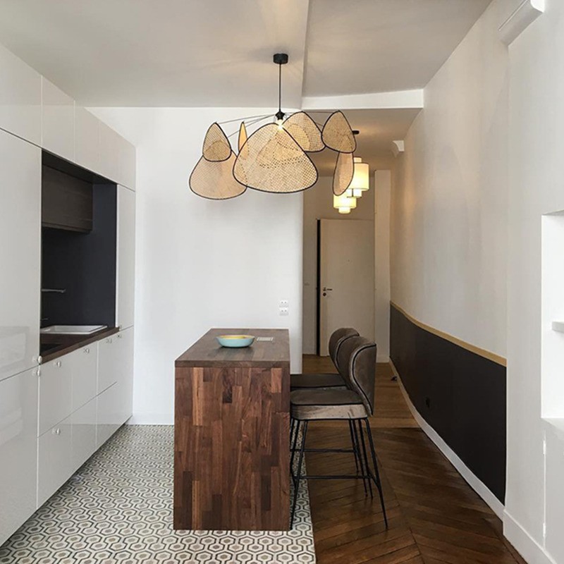Vintage Rattan Pendant Light