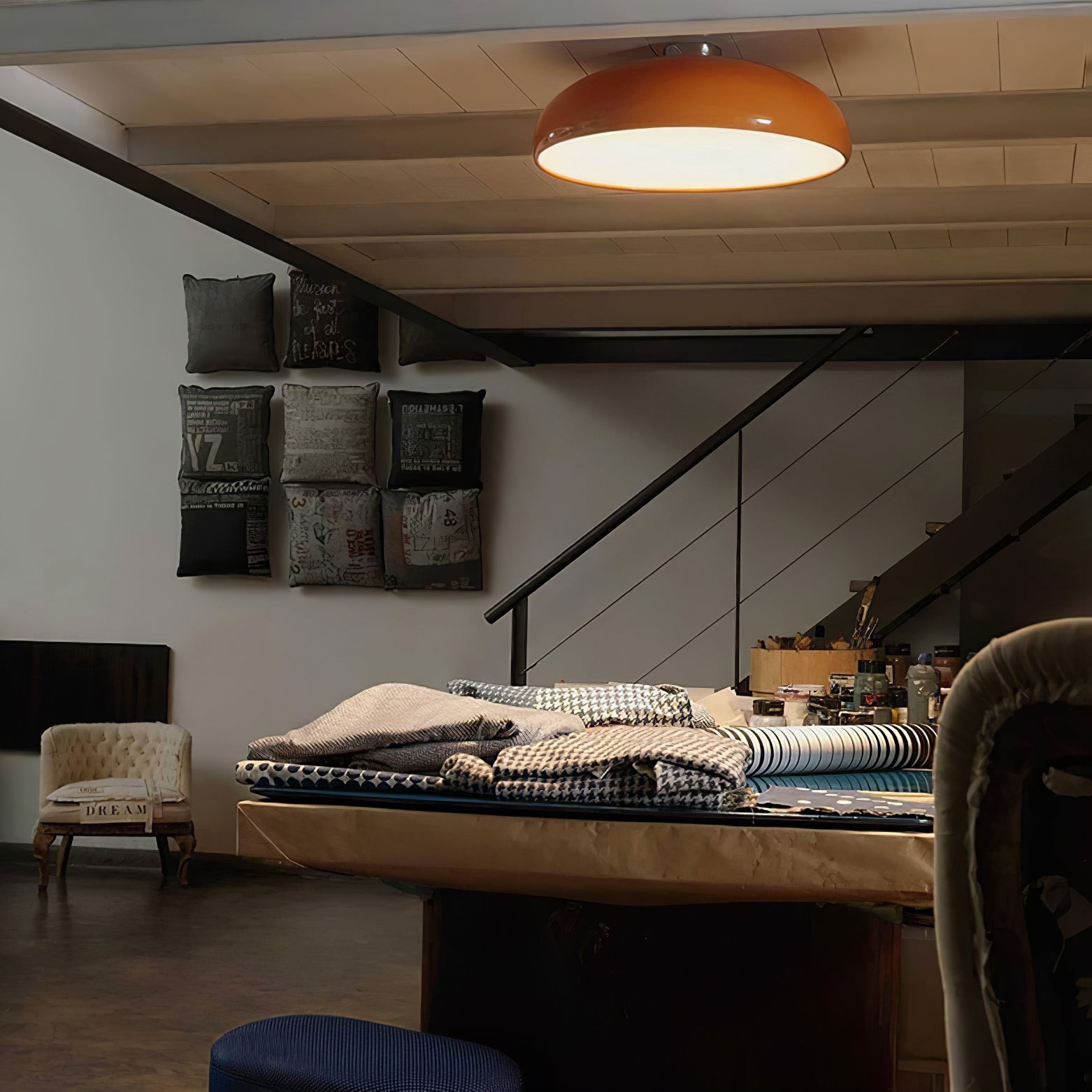 Space Orange Ceiling Lamp M534