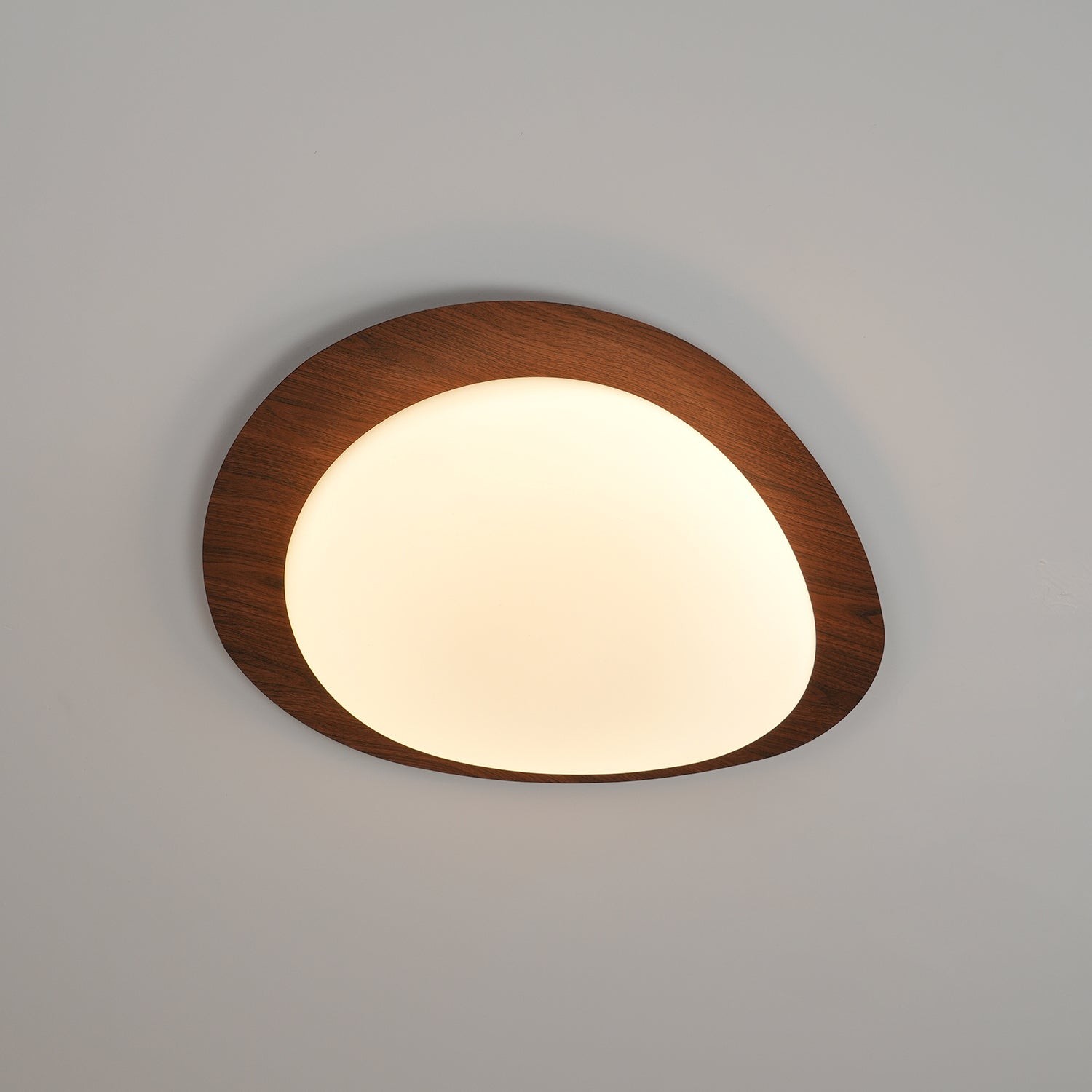 Pebble Walnut Ceiling Light M440