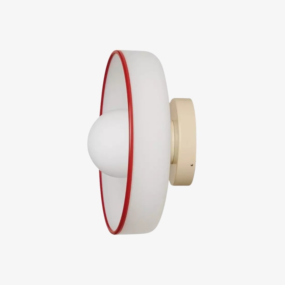 Kalo Wall Ceiling Light - Blown Glass Disc Orb Flush Mount Sconce T662