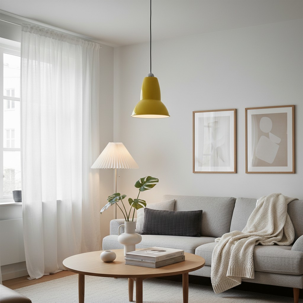 Modryx Classic Pendant Light - Timeless Minimalist Hanging Lamp for Home T548