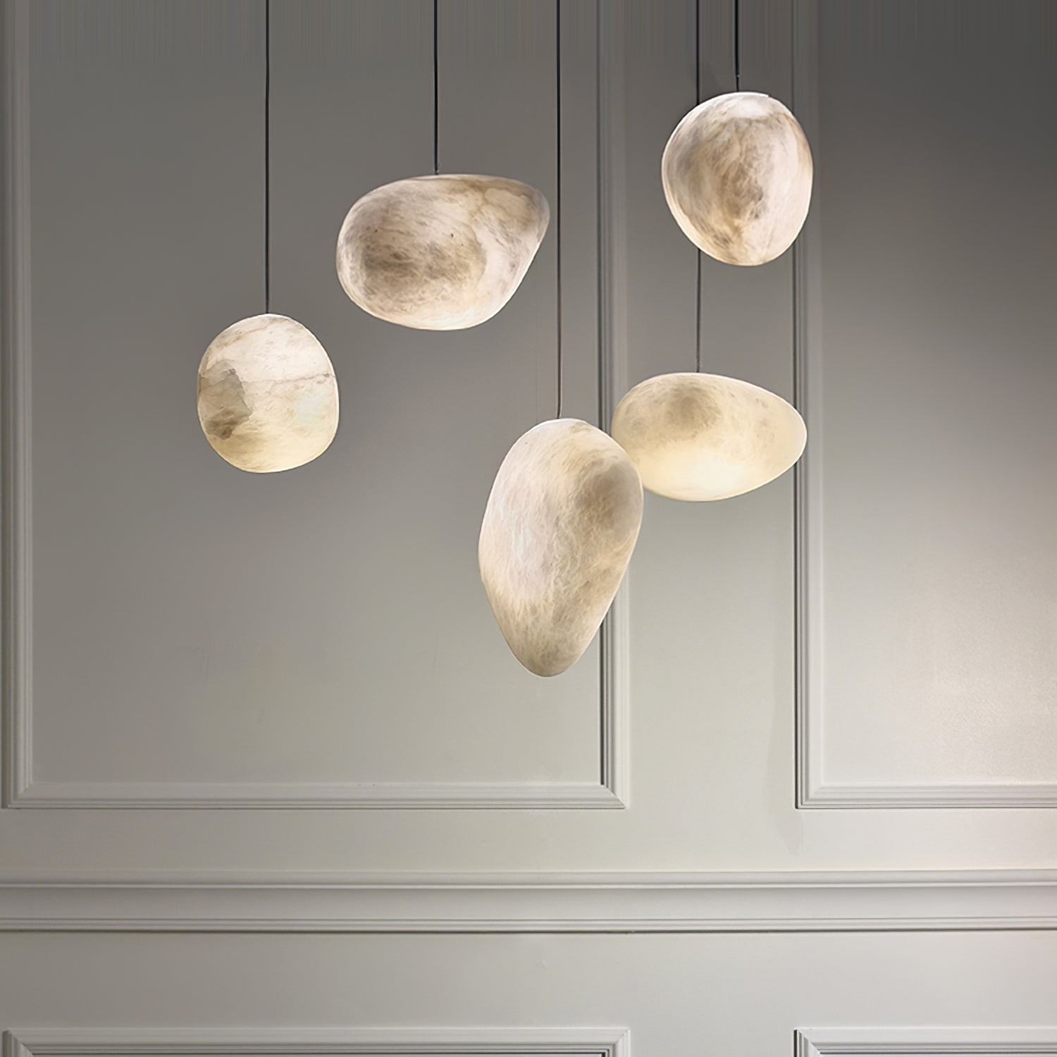 Pebbles Alabaster Pendant Lamp M439